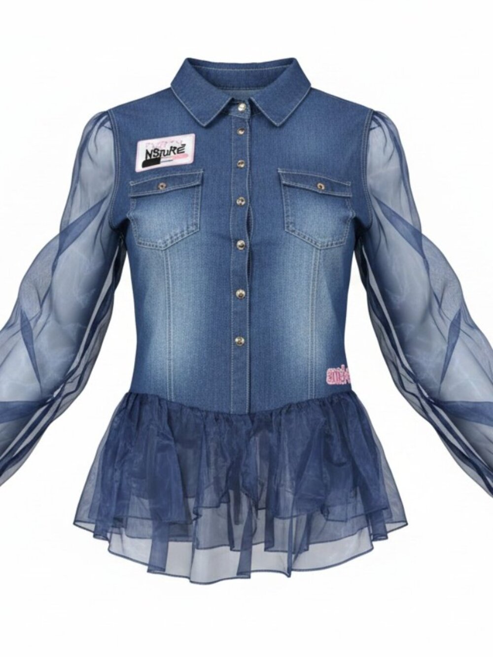 Pretty Nature Denim Blouse